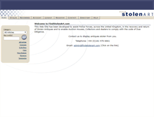 Tablet Screenshot of findstolenart.com